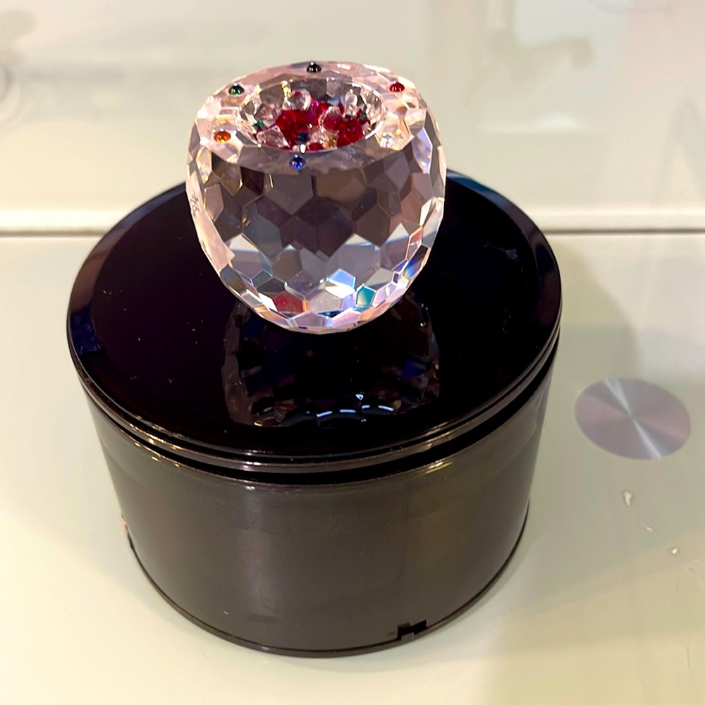 Sophisticated Swarovski Crystal Paperweight holder